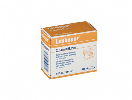 Leukopor Esparadrapo Hipoalergico Papel  2,5 X 9,2 M 